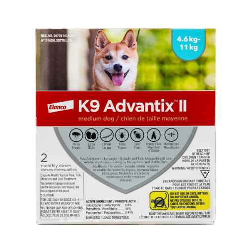 Picture of K9 ADVANTIX II CANINE MEDIUM DOG 4.6kg -11kg - 2's (su24)