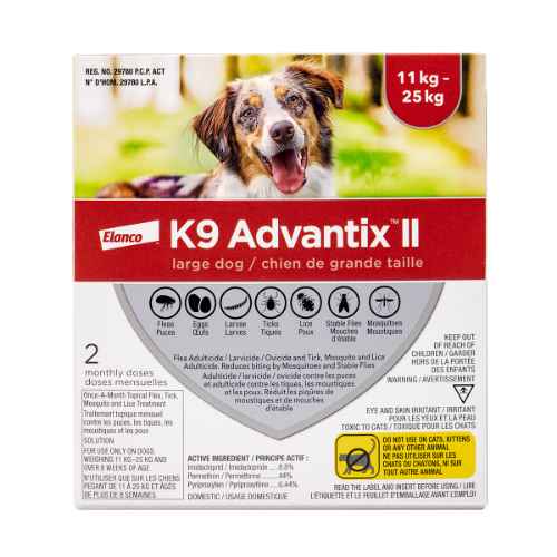 Picture of K9 ADVANTIX II CANINE LARGE DOG 11kg - 25kg - 2's (su24)