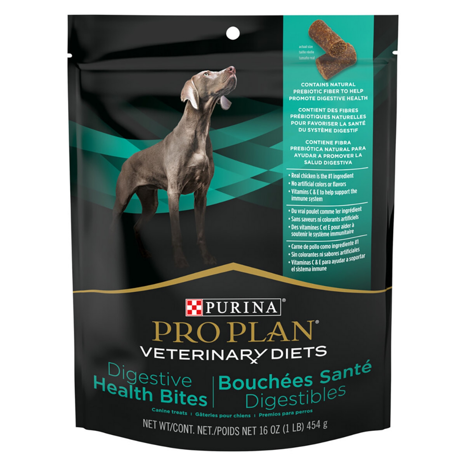Picture of Purina Pro Plan Digestive Health Bites Veterinary Dog Treats - 454gm