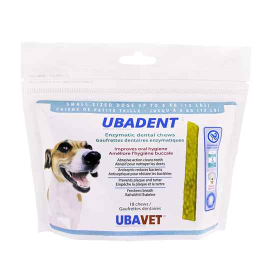 Picture of UBADENT ENZYMATIC DENTAL CHEWS for SMALL DOGS - 18s