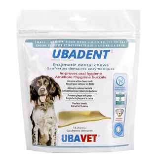 Picture of UBADENT ENZYMATIC DENTAL CHEWS for SMALL/MED DOGS - 18s