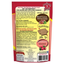 Picture of BENNY BULLY’S PLUS Freeze Dried Raw Beef Liver & Cranberry Dog Treats - 2.1oz/58g