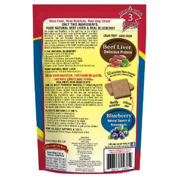 Show details for TREAT BEEF LIVER PLUS BLUEBERRY Benny Bullys - 2.1oz/58g Picture of TREAT BEEF LIVER PLUS BLUEBERRY Benny Bullys - 2.1oz/58g
