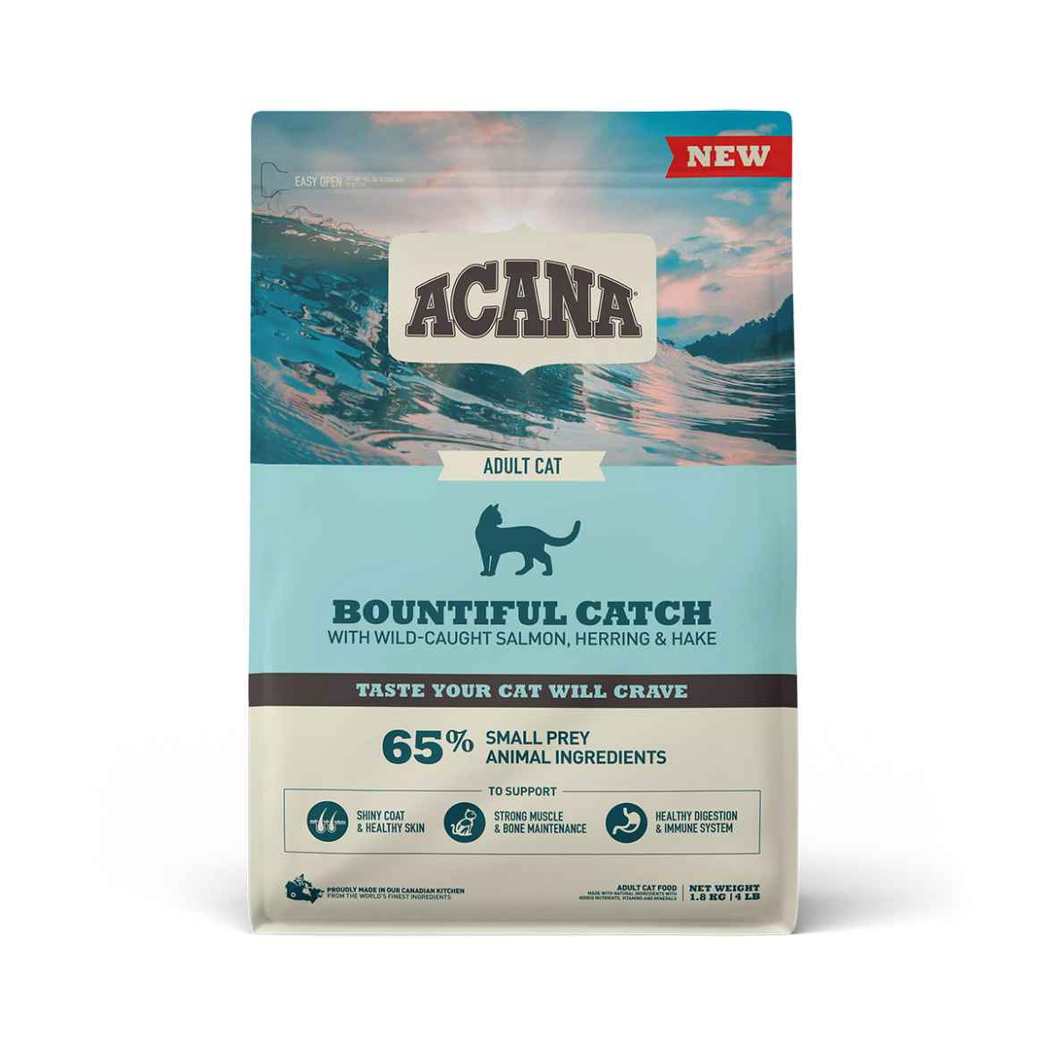 Picture of FELINE ACANA ADULT BOUNTIFUL CATCH - 1.8kg/4lb