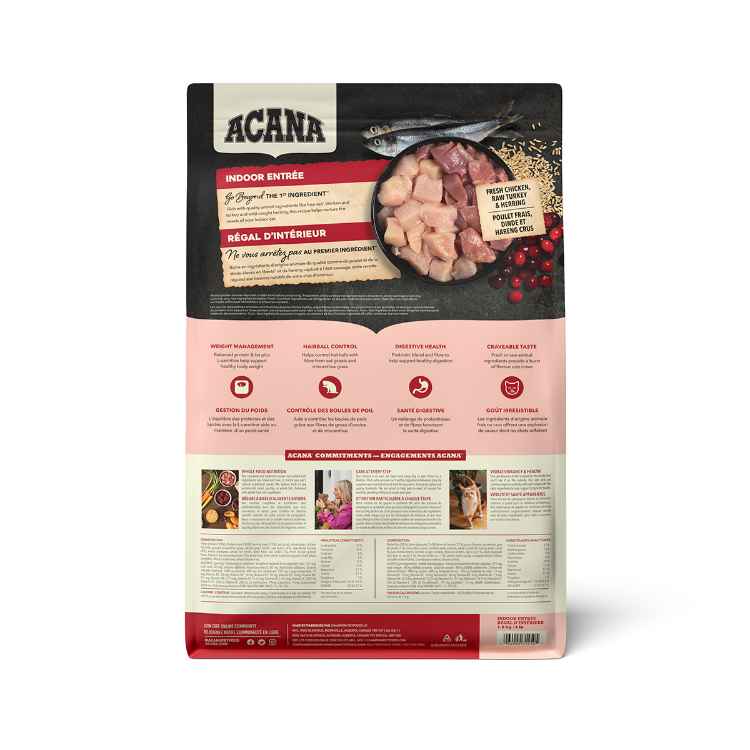 Picture of FELINE ACANA ADULT INDOOR ENTREE - 1.8kg/4lb