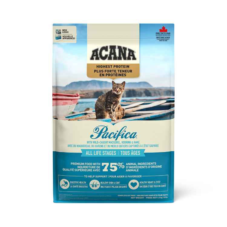 Picture of FELINE ACANA HIGHEST PROTEIN Pacifica Fish Dry Food - 4.5kg/10lb