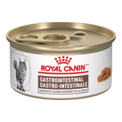 Picture of Royal Canin Veterinary Diet GASTROINTESTINAL Moderate Calorie Thin Slices Wet Cat Food - 24 X 85gm cans
