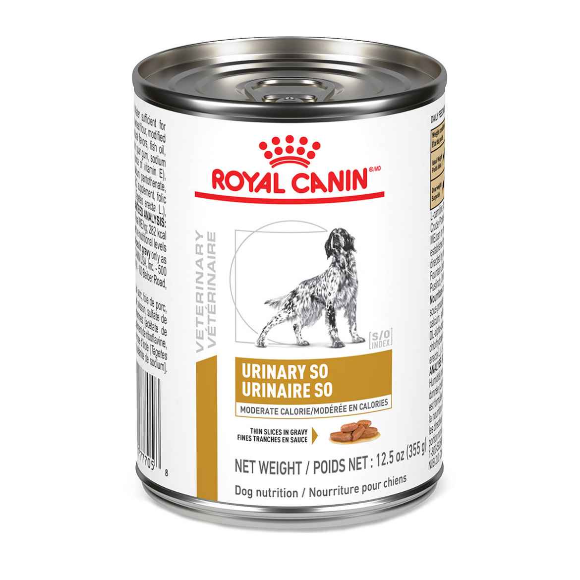 Picture of CANINE RC URINARY SO MODERATE CALORIE THIN SLICES - 12 x 355gm cans