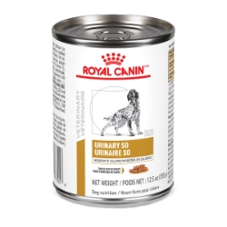 Picture of Royal Canin Veterinary Diet URINARY SO Moderate Calorie Thin Slices Wet Dog Food - 12 X 355gm cans