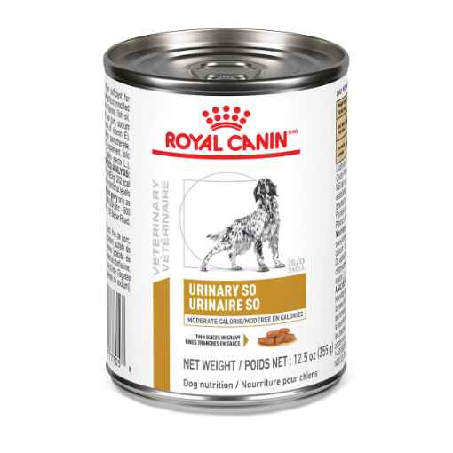 Picture of CANINE RC URINARY SO MODERATE CALORIE THIN SLICES - 12 x 355gm cans