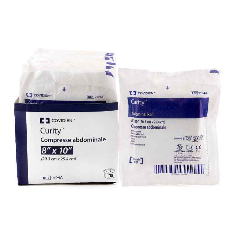 Picture of ABDOMINAL PAD TENDERSORB WET PROOF 8in x 10in -18s