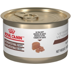 Picture of Royal Canin Veterinary Diet GASTROINTESTINAL Puppy Ultra Soft Mousse Wet Dog Food - 24 X 145g can