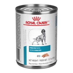 Picture of Royal Canin Veterinary Diet HYPOALLERGENIC HYDROLYZED PROTEIN Loaf Wet Dog Food - 12 X 390gm cans
