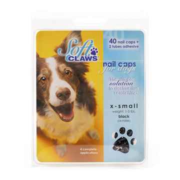 Picture of SOFT CLAWS TAKE HOME KIT CANINE  X-SMALL - Black