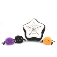 Picture of HALLOWEEN TOY CANINE ZIPPYPAW BURROW - Spider Web with Spiders 