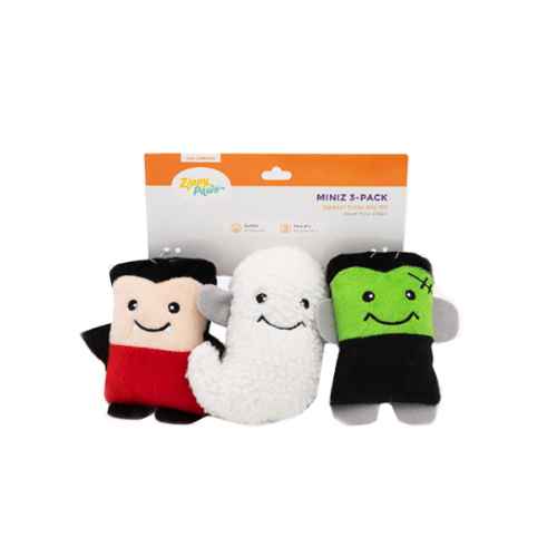 Picture of HALLOWEEN TOY CANINE ZIPPYPAWS MINIZ Monster Pack - 3/pk