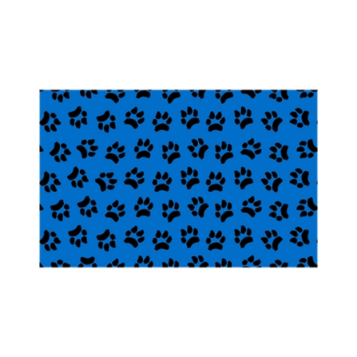 Picture of PETVET MAT STANDARD Light Blue with Black Paws - 23in x 36in
