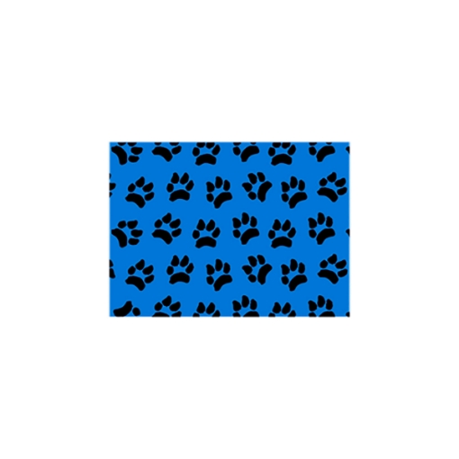 Picture of PETVET MAT SMALL Light Blue with Black Paws - 16in x 22in