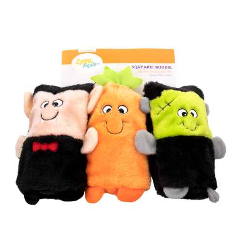 Picture of HALLOWEEN TOY CANINE ZIPPYPAWS COLOSSAL BUDDIES - 3/pk