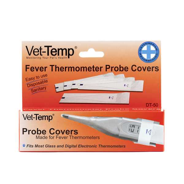 Picture of THERMOMETER VET-TEMP PROBE COVERS (DT-50) - 50's