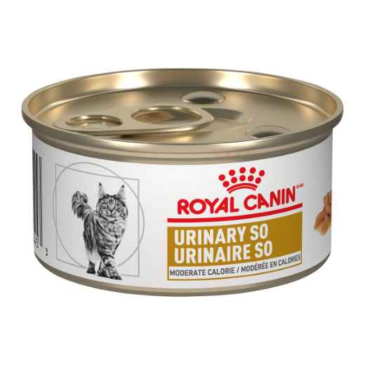 Picture of FELINE RC URINARY SO MODERATE CALORIE MORSELS in GRAVY - 24 x 85gm cans