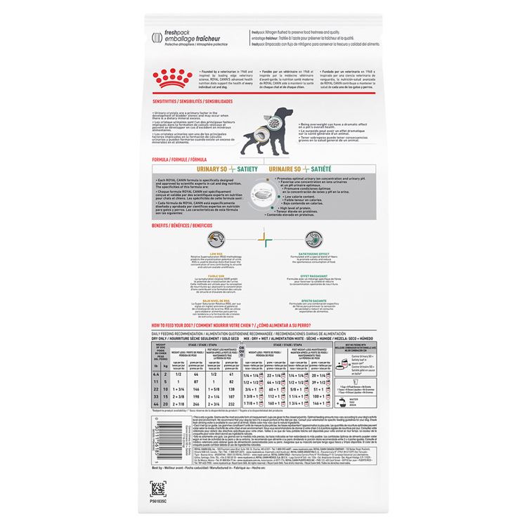 Picture of CANINE RC URINARY SO + SATIETY - 3.5kg