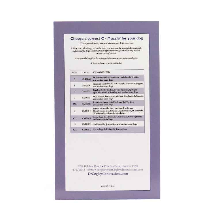 Picture of MUZZLE C - MUZZLE with Velcro Flaps Nylon (J1235E) - Size 4