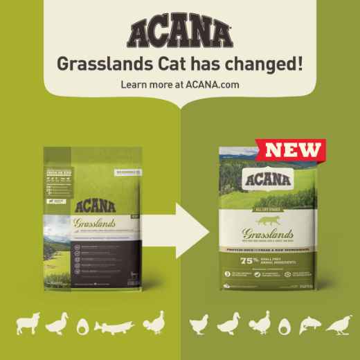 Picture of FELINE ACANA HIGHEST PROTEIN Grasslands Dry Food - 1.8kg/4lb