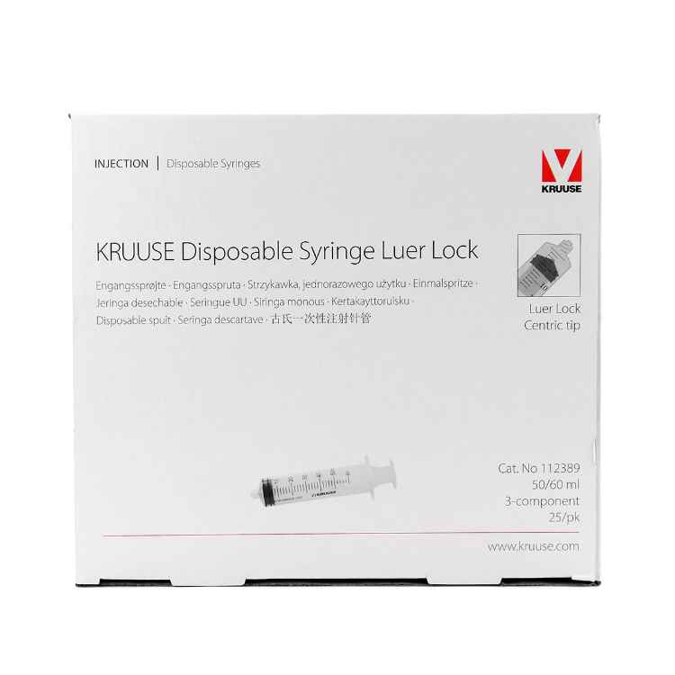 Picture of SYRINGE Kruuse Disp 50/60cc graduation Centric Tip with Luer Lock Adapter - 25s