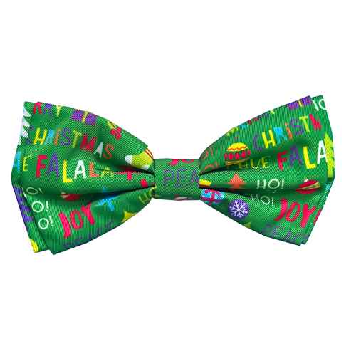 Picture of XMAS CANINE BOW TIE Merry & Bright- X Large