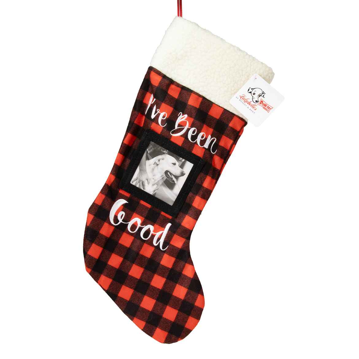 Picture of XMAS HOLIDAY PICTURE FRAME STOCKING "I've Been Good" - 18in 