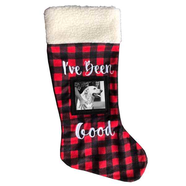 Picture of XMAS HOLIDAY PICTURE FRAME STOCKING "I've Been Good" - 18in 