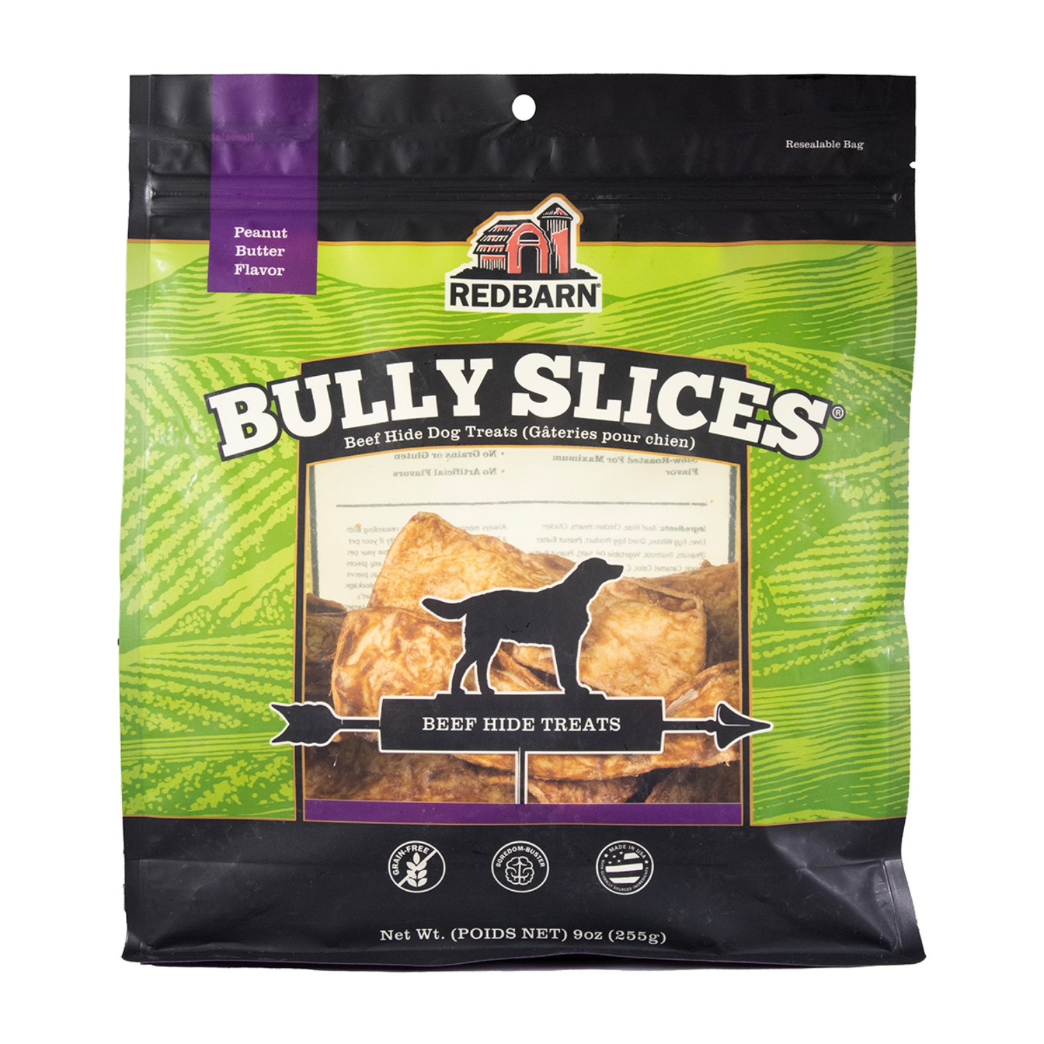 Picture of TREAT CANINE REDBARN BULLY SLICES Peanut Butter Flavor - 9oz