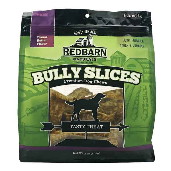 Picture of TREAT CANINE REDBARN BULLY SLICES Peanut Butter Flavor - 9oz