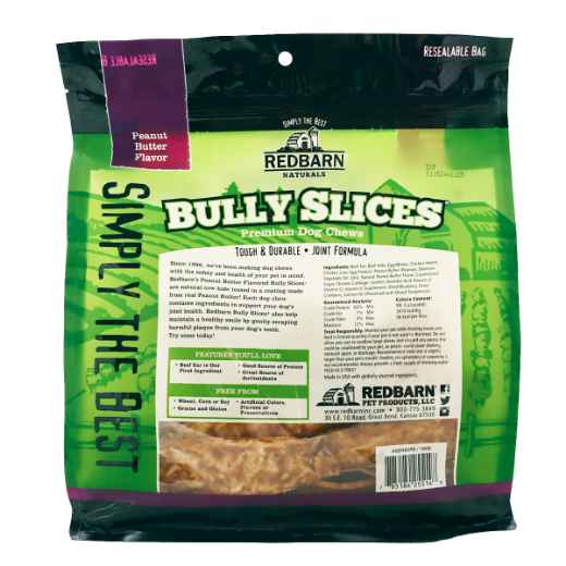 Picture of TREAT CANINE REDBARN BULLY SLICES Peanut Butter Flavor - 9oz