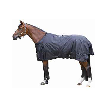 Picture of BACK ON TRACK HORSE FROST RUG BLACK 78in