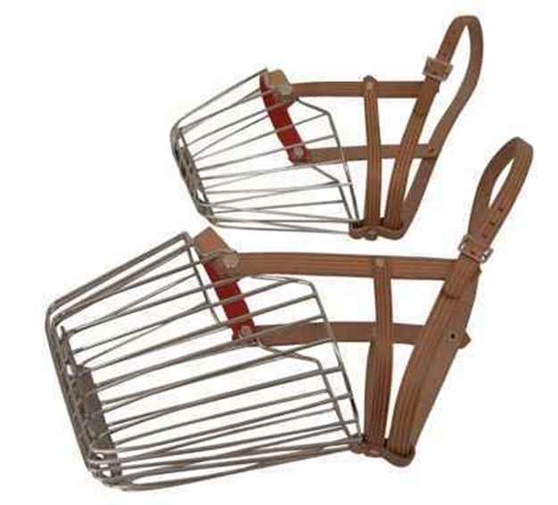 Picture of MUZZLE WIRE BASKET with Leather Strap (Sizes Available)