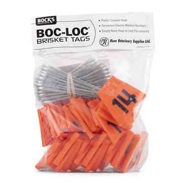 Picture of BRISKET TAG BOC LOC Orange - #1 - 25