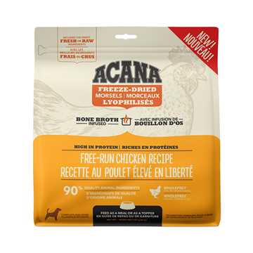 Picture of CANINE ACANA FREEZE DRIED MORSELS FREE RUN CHICKEN - 227g/8oz