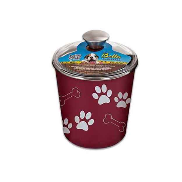 Picture of BELLA BOWL CANISTER with Paws and Bones (Colors Available)