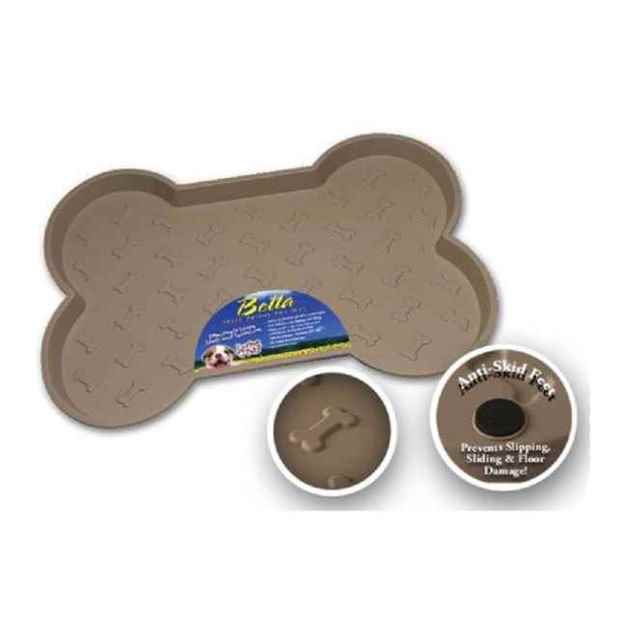 Picture of BELLA SPILL PROOF DOG BONE SHAPED MAT (Colors/Sizes Available)