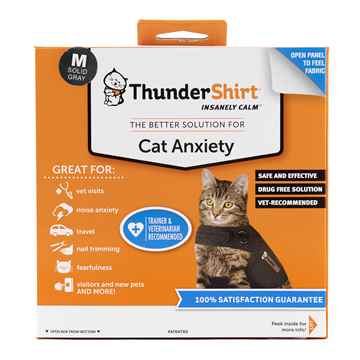 Picture of CLOTHING FELINE THUNDERSHIRT(chest 13-17in  9-13lbs)Grey - Medium