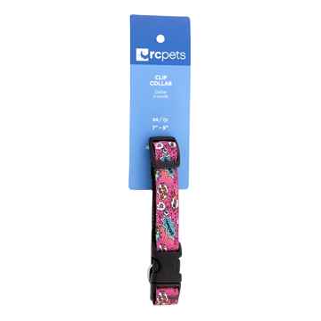 Picture of COLLAR RC CLIP Adjustable Comic Sounds Pink - 5/8in x 7-9in