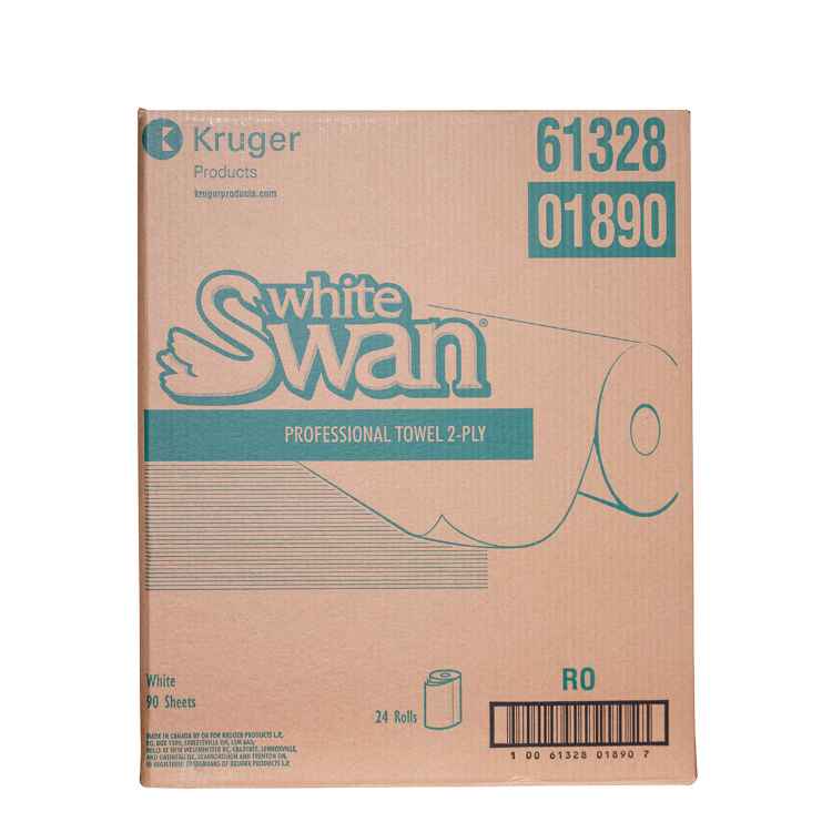 Picture of TOWEL PAPER ROLL  2ply white 90 sheets -24rolls