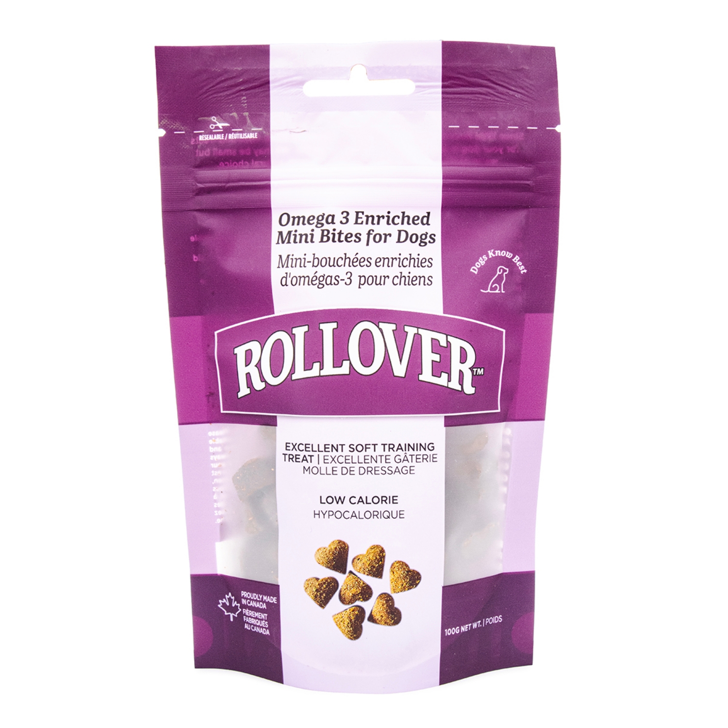 Picture of ROLLOVER CANINE OMEGA 3 ENRICHED MINI - BITES - 100g