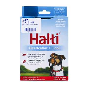 Show details for HALTI CANINE HEADCOLLAR BLACK (J1011B) - Size 1 Picture of HALTI CANINE HEADCOLLAR BLACK (J1011B) - Size 1