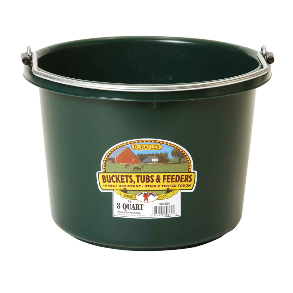 Picture of BUCKET PLASTIC GREEN - 8 Quart/7.57 Litre