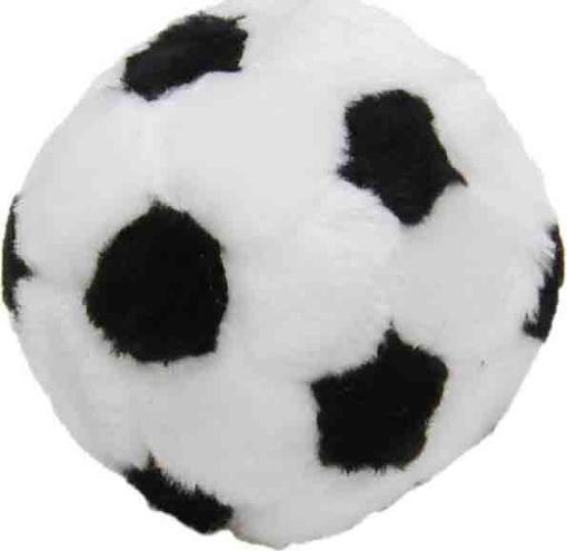 Picture of TOY DOG PLUSH SOCCER BALL (43715) - 10cm