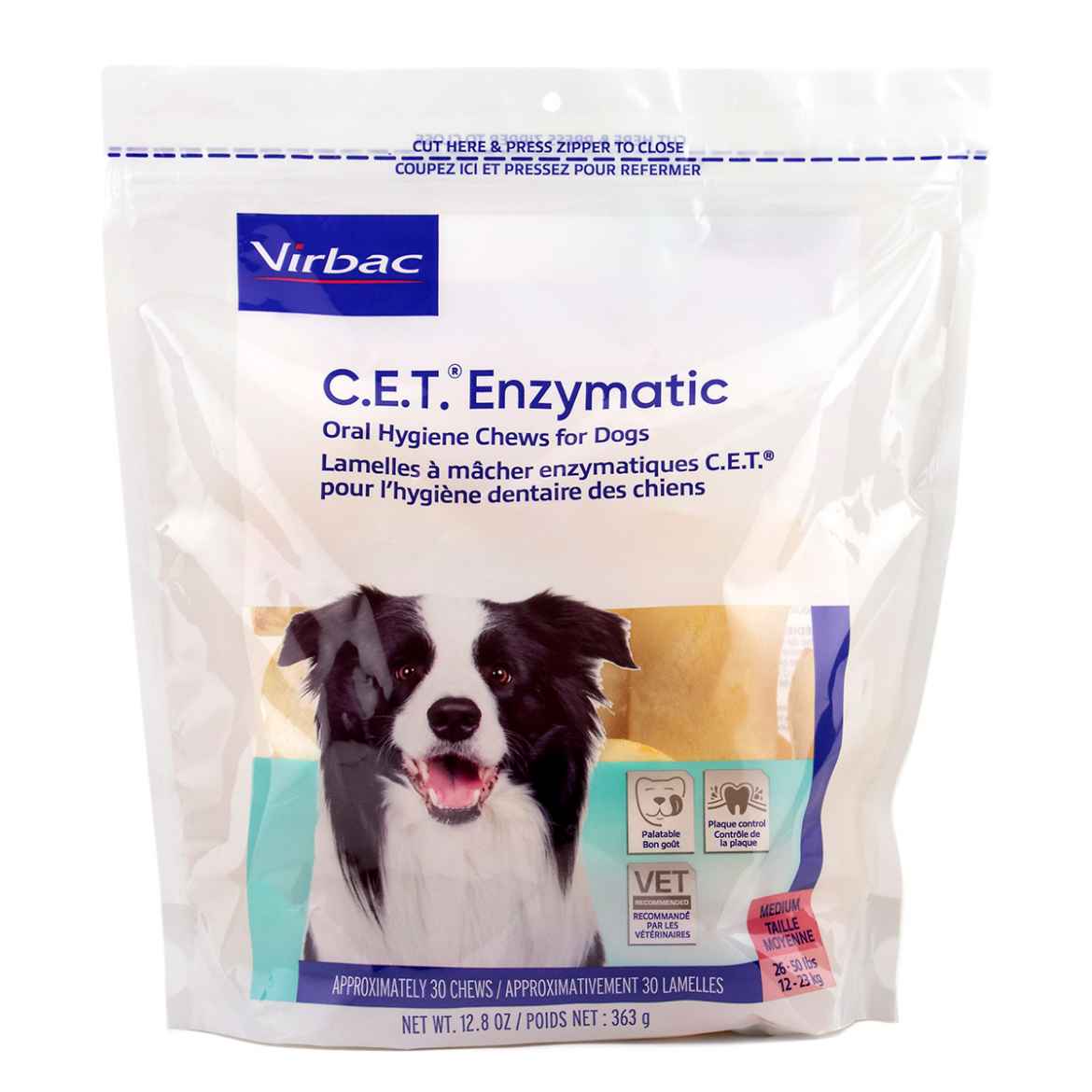 Picture of CET ENZYMATIC ORAL HYGIENE CHEWS MEDIUM  - 30s