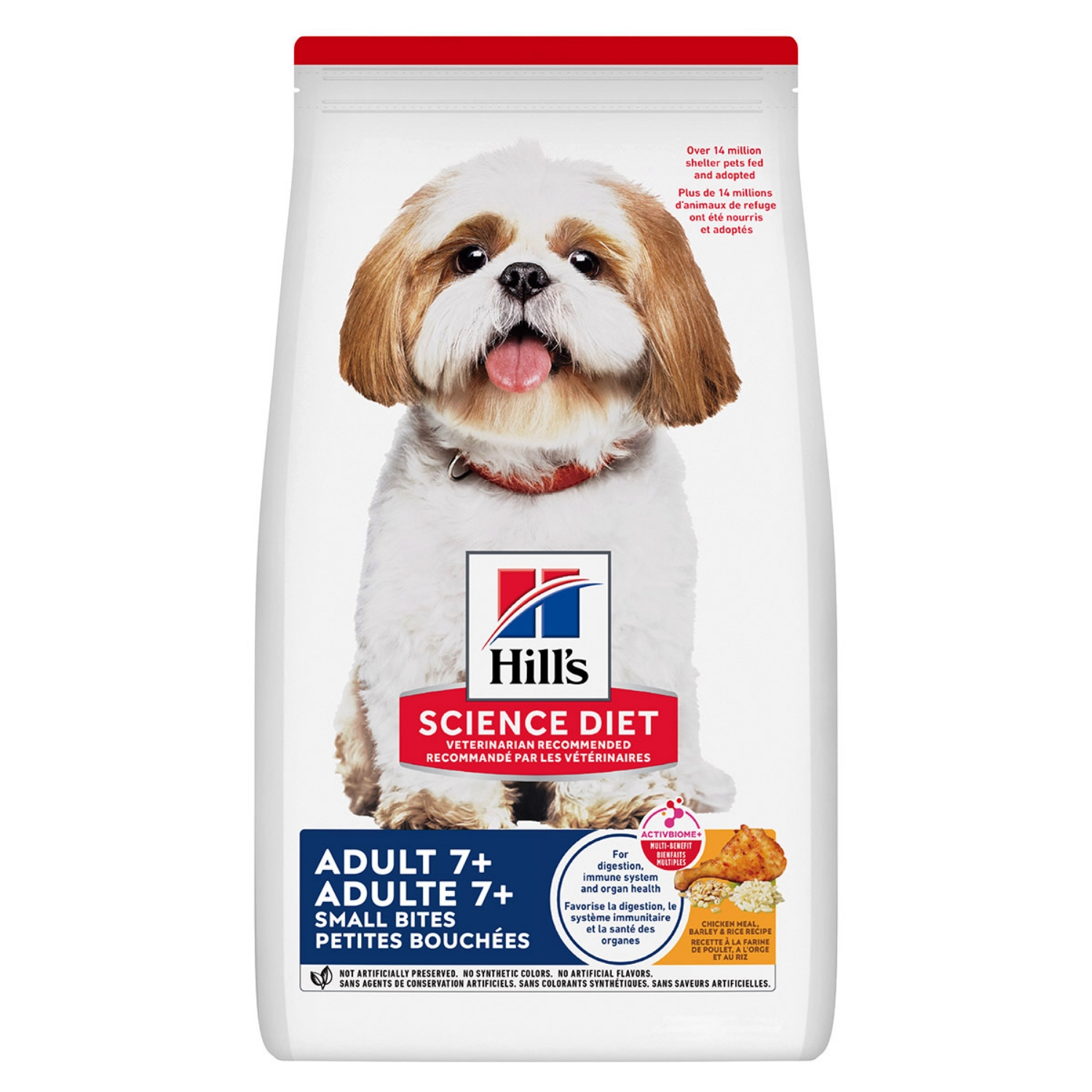 Picture of Hills Science Diet Adult 7+ Yr Small Bites Dry Dog Food- 5lb/2.26kg